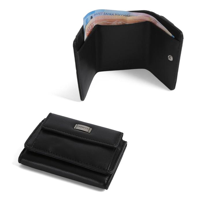 Кошелек FABRETTI, н/к FA011N-2,черный 
Кошелек FABRETTI, н/к FA011N-2,черный