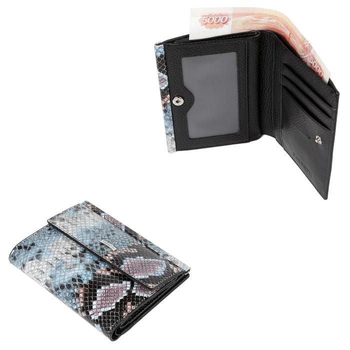 Кошелек FABRETTI, кнопка, н/к 19011901TPL-9,голубой 
Кошелек FABRETTI, кнопка, н/к 19011901TPL-9,голубой