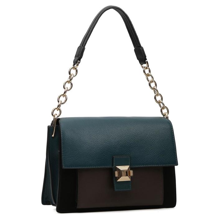 Сумка, клапан, н/к FABRETTI 17368-W1-11,зеленый 
Сумка, клапан, н/к FABRETTI 17368-W1-11,зеленый