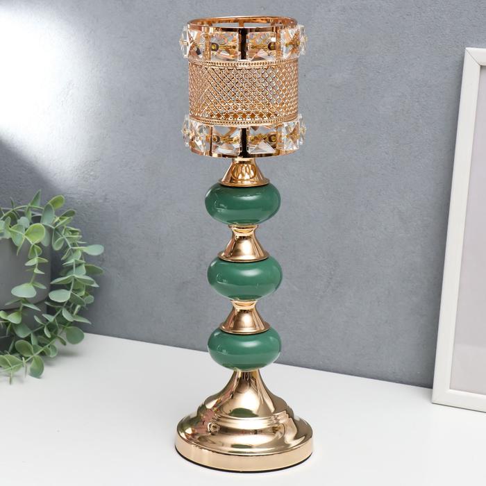 Подсвечник металл на 1 свечу "Малахитовые камни" золото 37х11,5х11,5 см
Подсвечник металл на 1 свечу "Малахитовые камни" золото 37х11,5х11,5 см