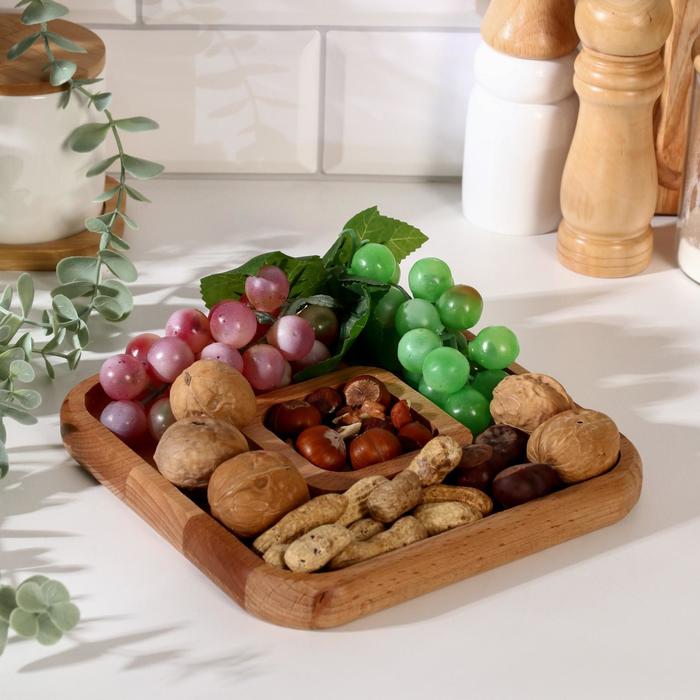 Менажница квадратная, бук d=20 см МИКС
Менажница квадратная, бук d=20 см МИКС