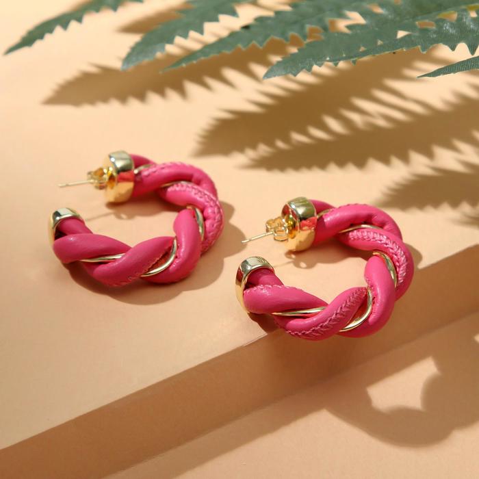 Серьги-кольца "Завиток" нить, цвет ярко-розовый в золоте, d=3,5 см
Серьги-кольца "Завиток" нить, цвет ярко-розовый в золоте, d=3,5 см