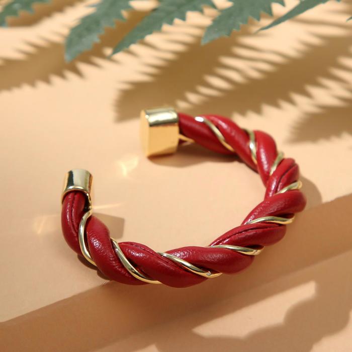 Браслет "Каркас" завиток, цвет тёмно-красный в золоте, d=5 см
Браслет "Каркас" завиток, цвет тёмно-красный в золоте, d=5 см