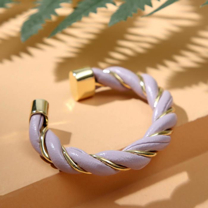 Браслет "Каркас" завиток, цвет сиреневый в золоте, d=5 см
Браслет "Каркас" завиток, цвет сиреневый в золоте, d=5 см