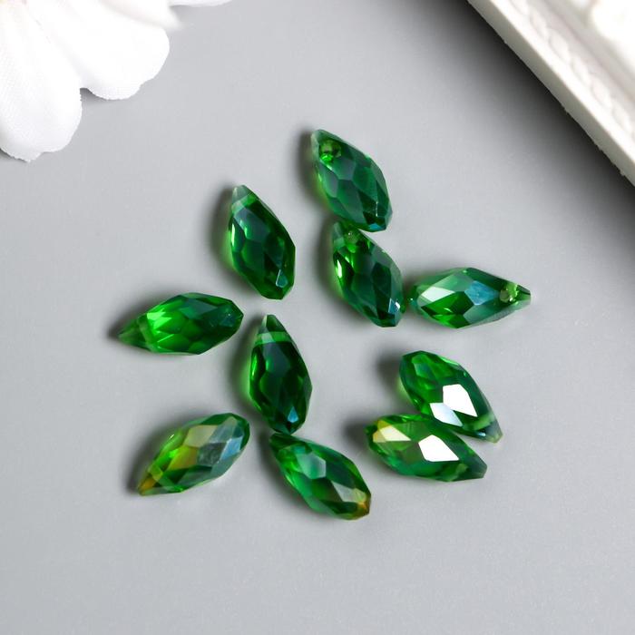 Набор хрустальных капель "Астра" 12х6 мм, 10 шт/упак, зелёный
Набор хрустальных капель "Астра" 12х6 мм, 10 шт/упак, зелёный