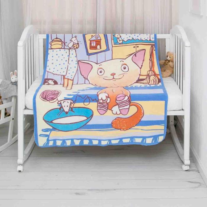 Одеяло байковое «Кот на кухне», размер 100х140 см цвет голубой
Одеяло байковое «Кот на кухне», размер 100х140 см цвет голубой