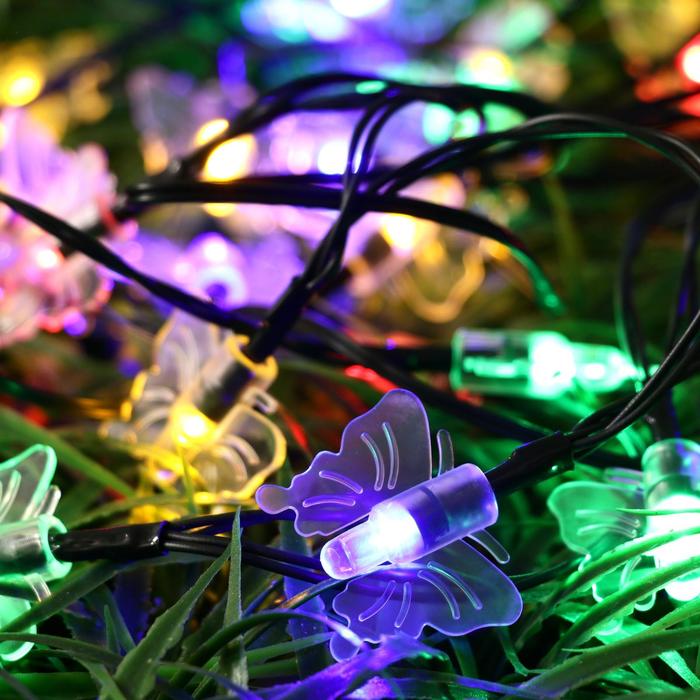 Гирлянда «Старт» «Нить» 5.4 м с насадками «Бабочки», IP44, тёмная нить, 35 LED, свечение мульти, 2 режима, солнечная батарея
Гирлянда «Старт» «Нить» 5.4 м с насадками «Бабочки», IP44, тёмная нить, 35 LED, свечение мульти, 2 режима, солнечная батарея