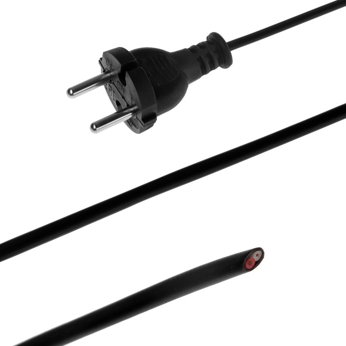 Шнур TUNDRA, 1.7 м, ШВВП 2х0.5 мм2, с вилкой черный
Шнур TUNDRA, 1.7 м, ШВВП 2х0.5 мм2, с вилкой черный