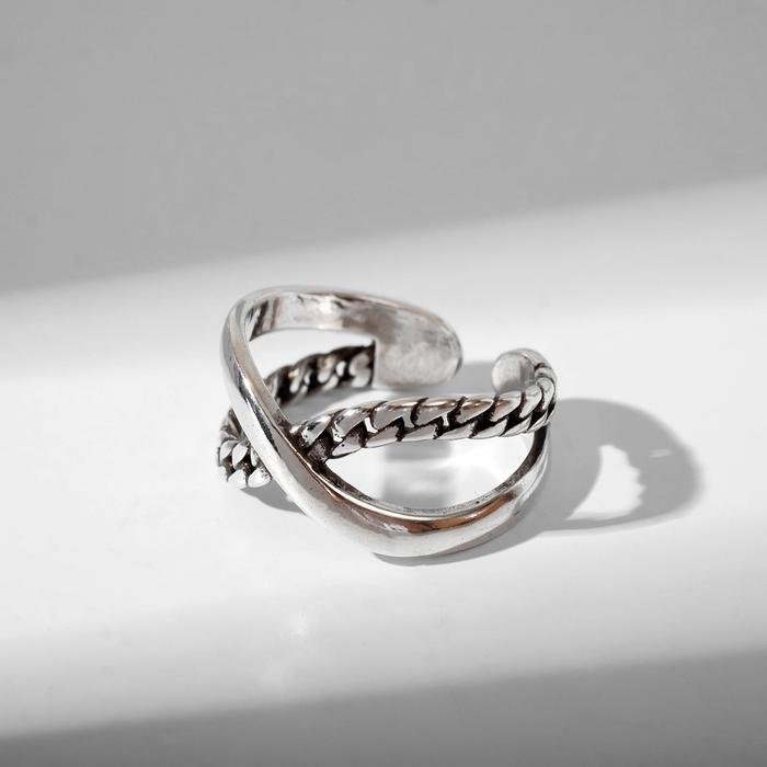 Кольцо "Скрещивание" тренд, цвет чернёное серебро, безразмерное
Кольцо "Скрещивание" тренд, цвет чернёное серебро, безразмерное