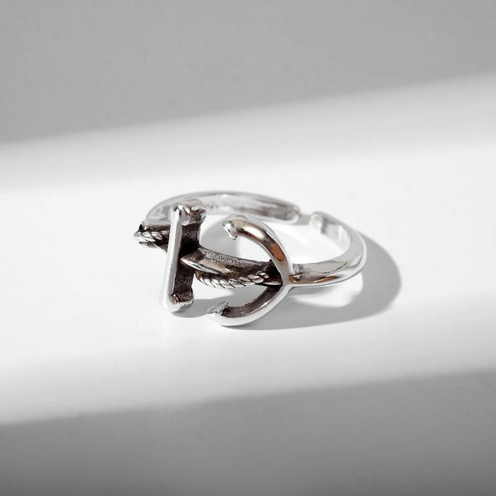 Кольцо "Якорь" тренд, цвет чернёное серебро, безразмерное
Кольцо "Якорь" тренд, цвет чернёное серебро, безразмерное