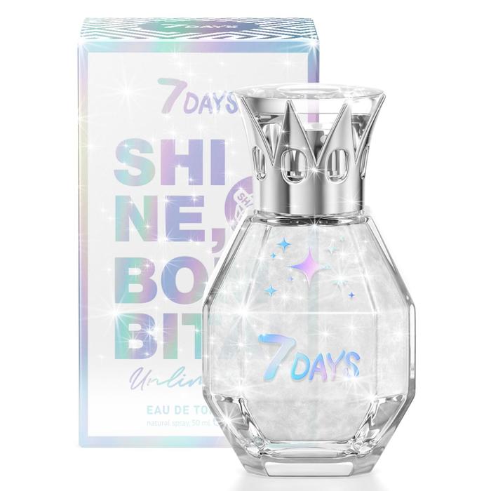 Туалетная вода 7 DAYS SHINE BOMBITA! Unlimited, 50 мл
Туалетная вода 7 DAYS SHINE BOMBITA! Unlimited, 50 мл