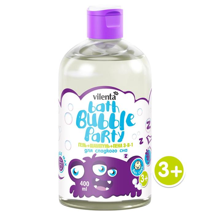 Гель+шампунь+пена 3-в-1 с Лавандой, 400 мл
Гель+шампунь+пена 3-в-1 с Лавандой, 400 мл