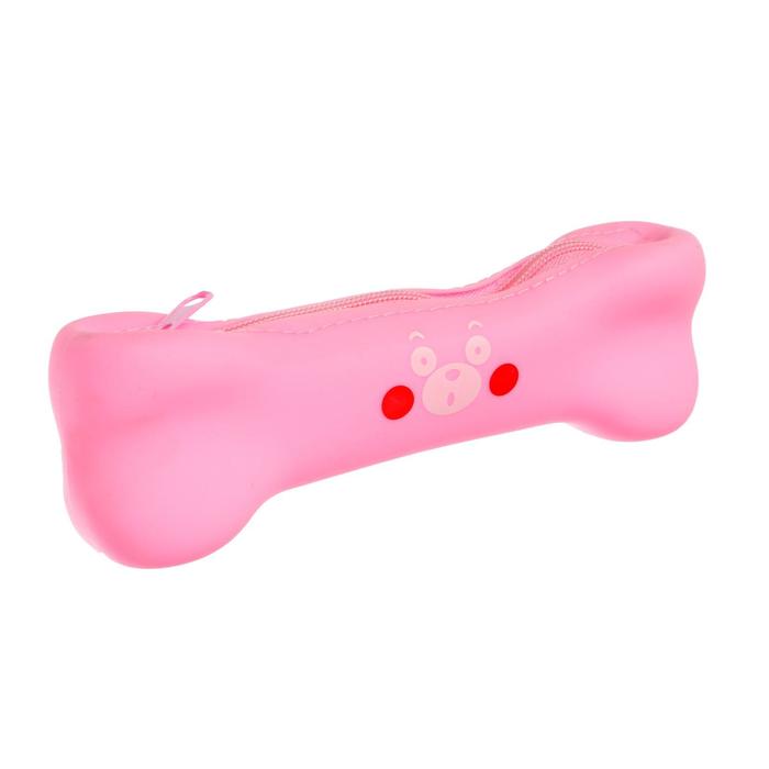 Пенал школьный "Кость" на молнии, силиконовый, розовый
Пенал школьный "Кость" на молнии, силиконовый, розовый