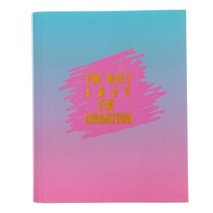 Тетрадь на кольцах, 160 листов в клетку "Я креативный", твёрдая обложка, матовая ламинация, тиснение фольгой, блок офсет
Тетрадь на кольцах, 160 листов в клетку "Я креативный", твёрдая обложка, матовая ламинация, тиснение фольгой, блок офсет