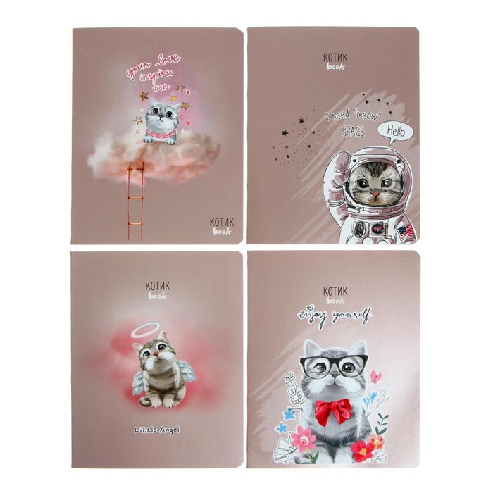 Тетрадь 48 листов в клетку "Котикbook", обложка мелованный картон, выборочный лак, матовая ламинация, блок офсет, МИКС разные дизайны 
Тетрадь 48 листов в клетку "Котикbook", обложка мелованный картон, выборочный лак, матовая ламинация, блок офсет, МИКС разные дизайны