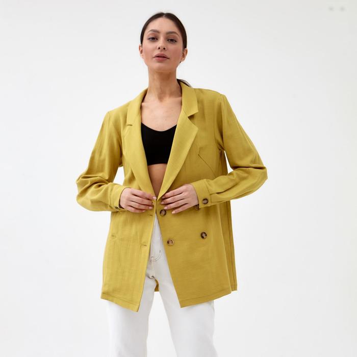 Жакет женский двубортный MIST р. 50, охра
Жакет женский двубортный MIST р. 50, охра