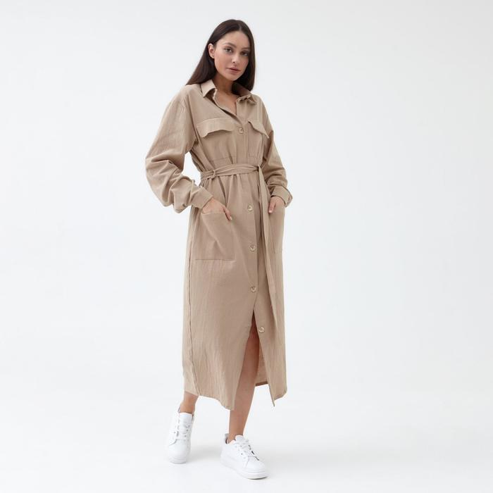 Платье женское MIST льняное р. 50, бежевый
Платье женское MIST льняное р. 50, бежевый