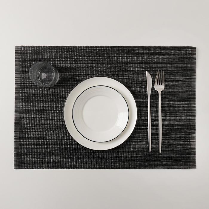 Салфетка сервировочная на стол «Мгла», 48×33 см, цвет чёрный
Салфетка сервировочная на стол «Мгла», 48×33 см, цвет чёрный