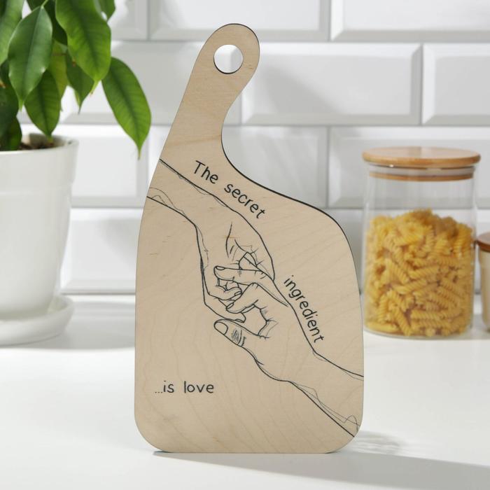 Доска разделочная «Секретный ингредиент», 19 × 29 × 0,6 см
Доска разделочная «Секретный ингредиент», 19 × 29 × 0,6 см