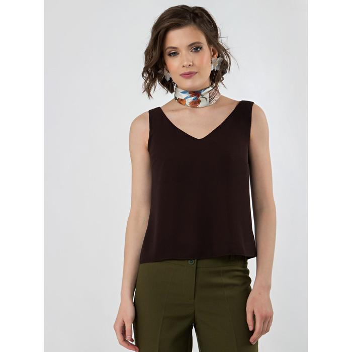 Блузка женская, размер 46, цвет тёмно-коричневый
Блузка женская, размер 46, цвет тёмно-коричневый