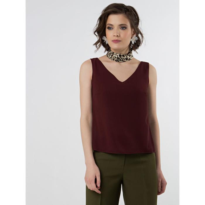 Блузка женская, размер 46, цвет бордовый
Блузка женская, размер 46, цвет бордовый