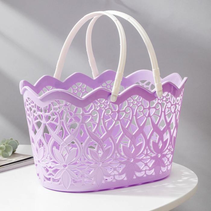 Корзина для хранения с ручками «Вьюн», 29×17×16 см, цвет МИКС
Корзина для хранения с ручками «Вьюн», 29×17×16 см, цвет МИКС