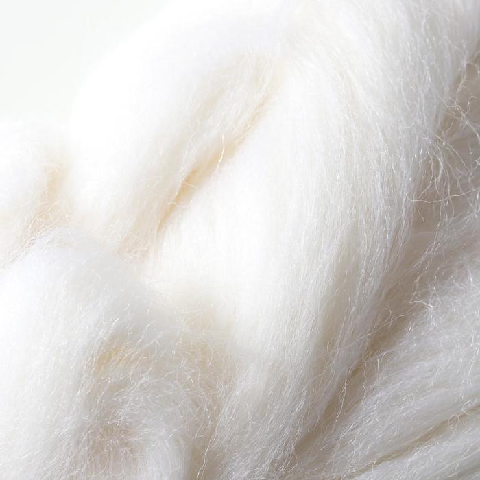 Волокно для валяния Валяшка LG_Wool шерсть 100% 100гр 27 мкм. 75 мм.(964 ультрабелый)
Волокно для валяния Валяшка LG_Wool шерсть 100% 100гр 27 мкм. 75 мм.(964 ультрабелый)