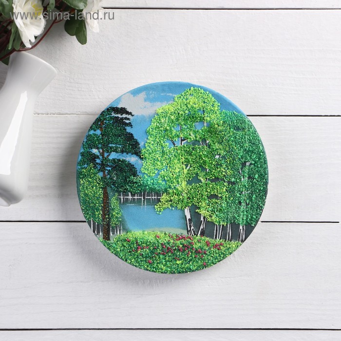 Панно-тарелка "Времена года" с каменной крошкой, микс
Панно-тарелка "Времена года" с каменной крошкой, микс