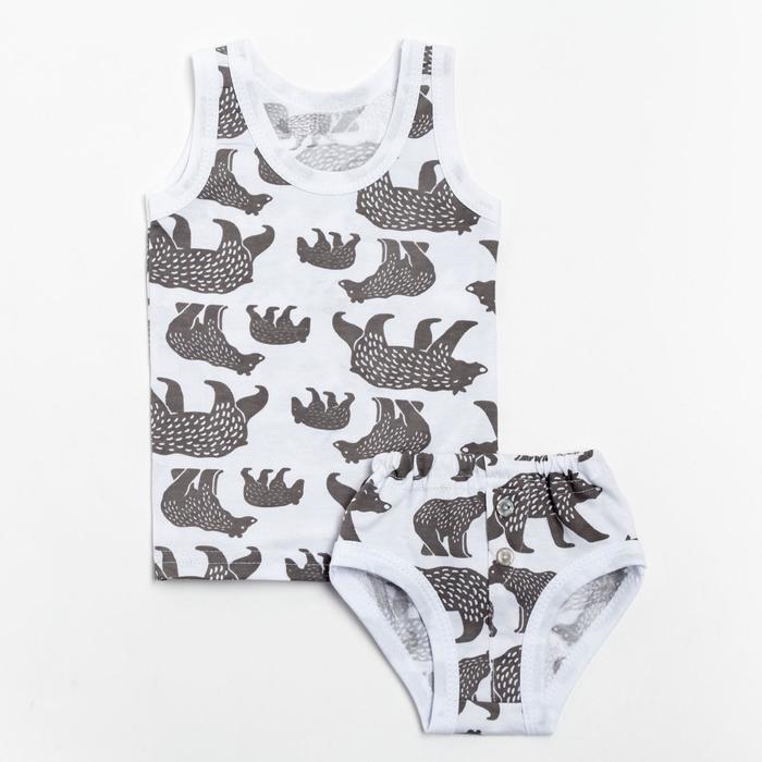 Комплект для мальчика, цвет белый/медведи, рост 80 см
Комплект для мальчика, цвет белый/медведи, рост 80 см