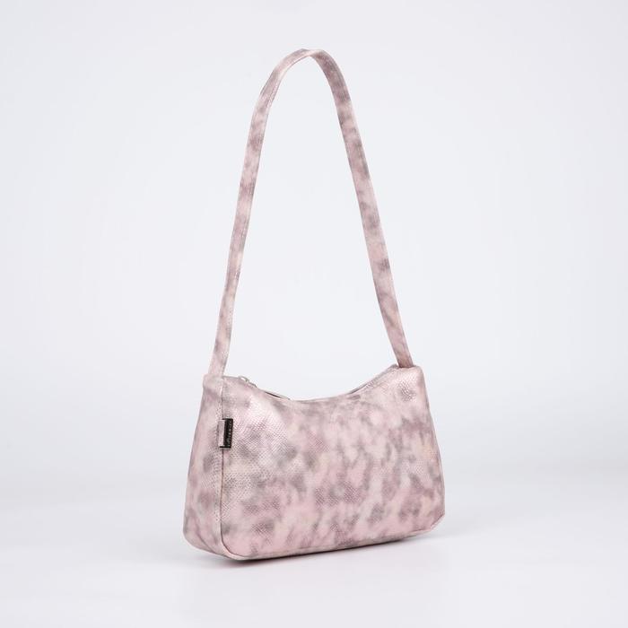 Сумка-багет, отдел на молнии, цвет пудра
Сумка-багет, отдел на молнии, цвет пудра