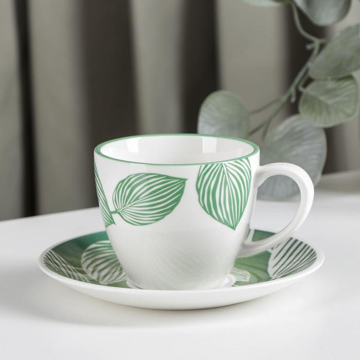 Чайная пара «Гравюра» 200 мл, блюдце, цвет зеленый
Чайная пара «Гравюра» 200 мл, блюдце, цвет зеленый