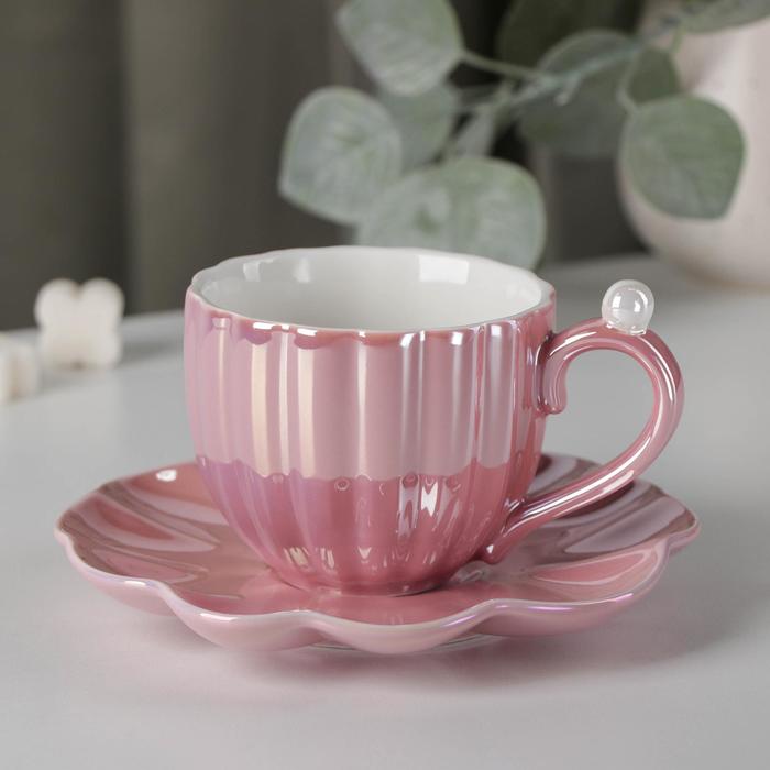 Чайная пара «Ариэль», чашка 240 мл, блюдце d=15 см, цвета розовый
Чайная пара «Ариэль», чашка 240 мл, блюдце d=15 см, цвета розовый