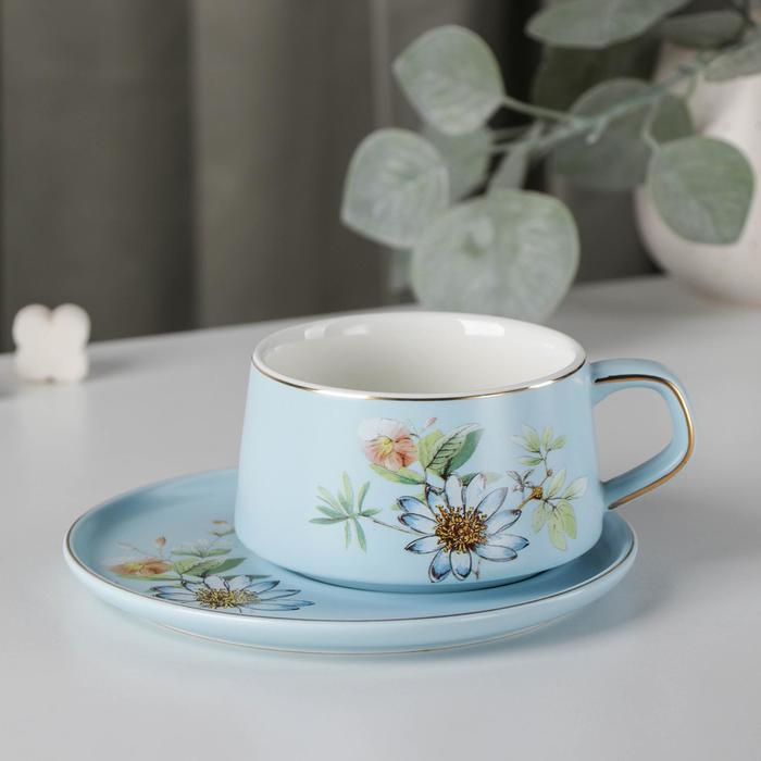 Чайная пара «Вернисаж», чашка 280 мл, блюдце, цвет голубой
Чайная пара «Вернисаж», чашка 280 мл, блюдце, цвет голубой