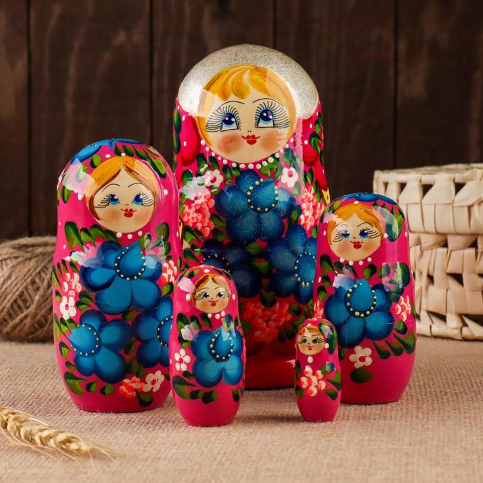 Матрёшка 5-ти кукольная "Алина" 17-18 см, ручная роспись
Матрёшка 5-ти кукольная "Алина" 17-18 см, ручная роспись