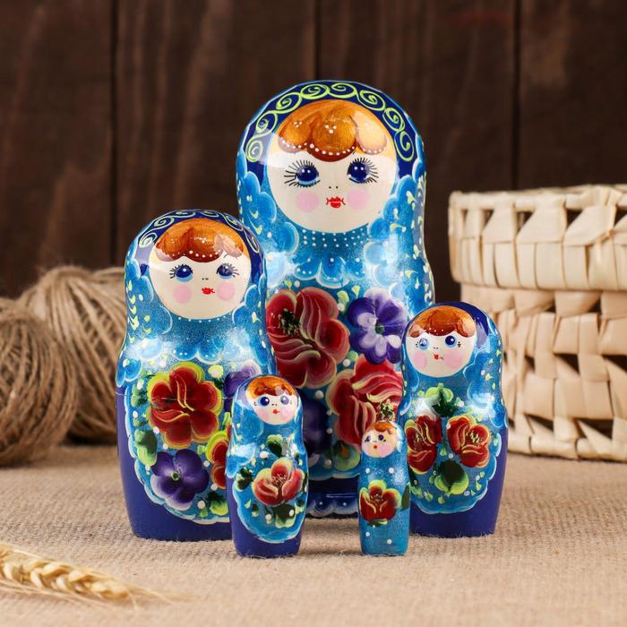 Матрёшка 5-ти кукольная "Антонина" летняя 14-15 см, ручная роспись
Матрёшка 5-ти кукольная "Антонина" летняя 14-15 см, ручная роспись