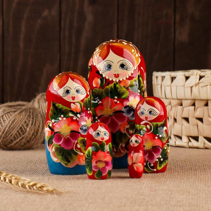 Матрёшка 5-ти кукольная "Валентина" 14-15 см, ручная роспись
Матрёшка 5-ти кукольная "Валентина" 14-15 см, ручная роспись