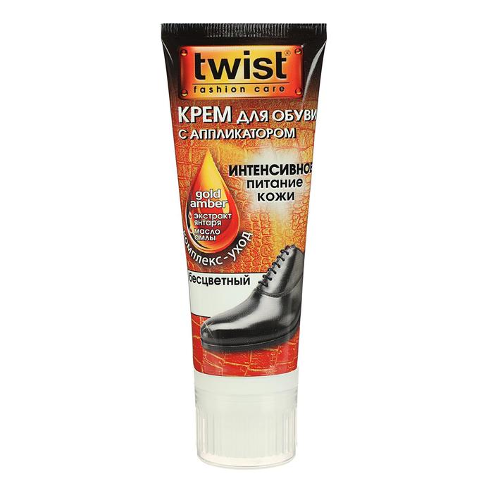 Крем для обуви "Twist Fashion" бесцветный, туба с губкой 75 мл
Крем для обуви "Twist Fashion" бесцветный, туба с губкой 75 мл