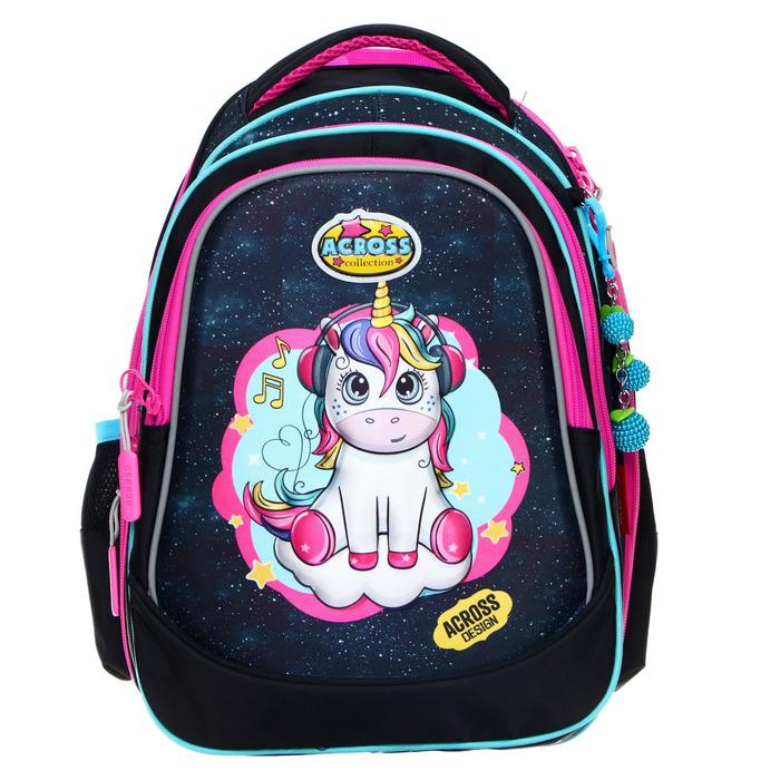Рюкзак школьный эргоном.спинка Across CH220 39*29*17 дев "Единорожечка", чёрн/бел/роз/гол
Рюкзак школьный эргоном.спинка Across CH220 39*29*17 дев "Единорожечка", чёрн/бел/роз/гол
