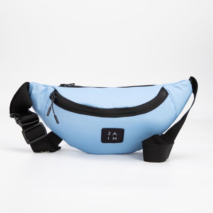 Сумка поясная, отдел на молнии, наружный карман, цвет голубой
Сумка поясная, отдел на молнии, наружный карман, цвет голубой