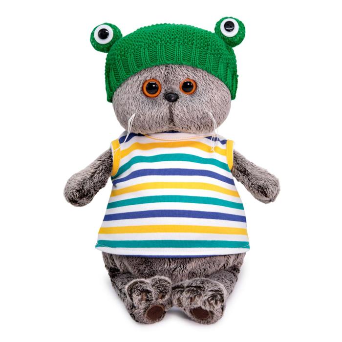 Мягкая игрушка «Басик в шапке «Лягушка», 19 см
Мягкая игрушка «Басик в шапке «Лягушка», 19 см