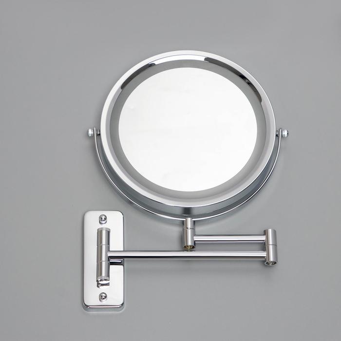 Зеркало увеличительное настенное, d=22 см, увеличение в 3 раза
Зеркало увеличительное настенное, d=22 см, увеличение в 3 раза