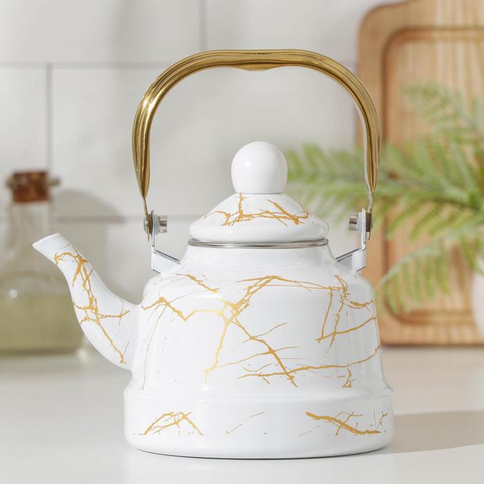 Чайник эмалированный «Элемент», 1,1 л, цвет белый
Чайник эмалированный «Элемент», 1,1 л, цвет белый