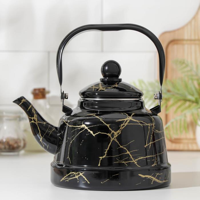 Чайник эмалированный «Элемент», 2,5 л, цвет чёрный
Чайник эмалированный «Элемент», 2,5 л, цвет чёрный