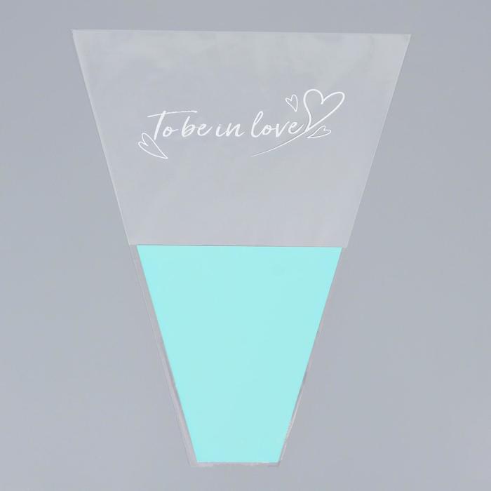 Пакет цветочный Конус "To be in love", 40/50, мятный
Пакет цветочный Конус "To be in love", 40/50, мятный