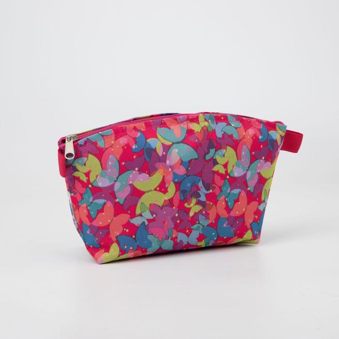 фото Косметичка, отдел на молнии, цвет розовый