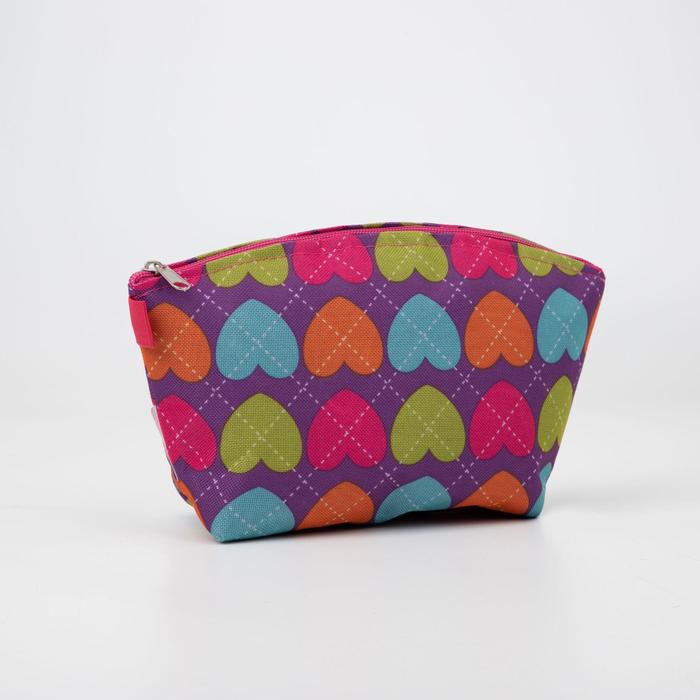 фото Косметичка, отдел на молнии, цвет сиреневый