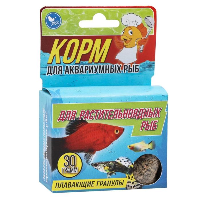 Корм повседневный для растительноядных рыб "Аквакулинар", 30 г
Корм повседневный для растительноядных рыб "Аквакулинар", 30 г