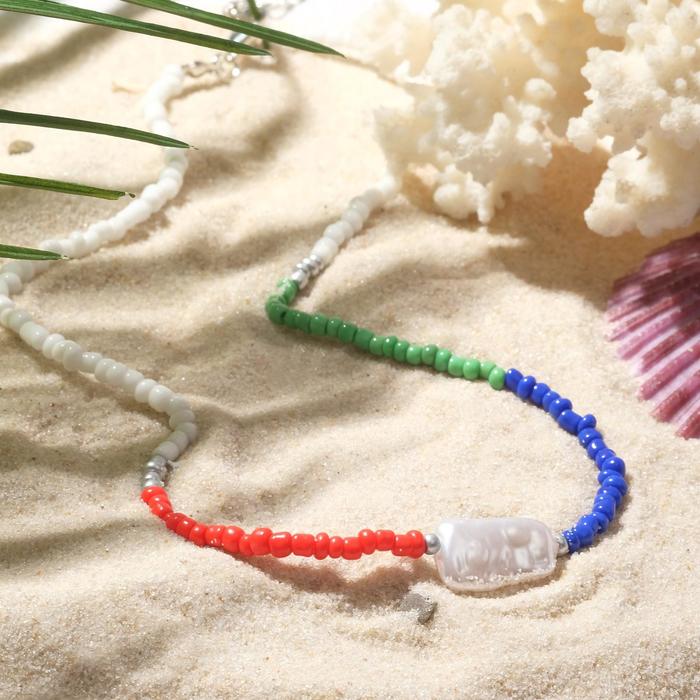 Колье "Бисер с плоским жемчугом" тренд, 4 цвета, цвет красно-синий, 40см
Колье "Бисер с плоским жемчугом" тренд, 4 цвета, цвет красно-синий, 40см