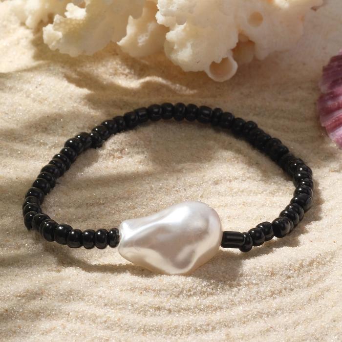 Браслет летний "Бисер с жемчугом" тренд, цвет чёрно-белый, d=5см
Браслет летний "Бисер с жемчугом" тренд, цвет чёрно-белый, d=5см