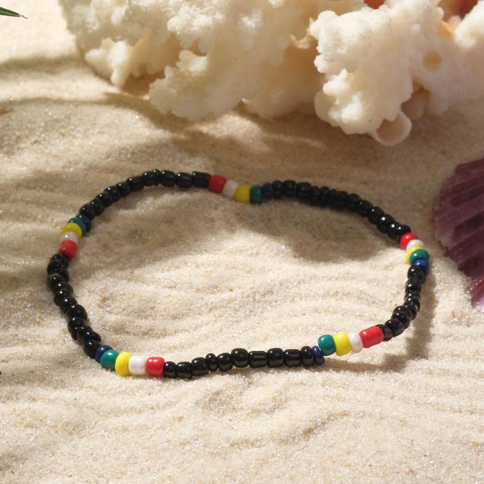 Браслет летний "Бисер" разноцветные бусинки, цвет чёрный, d=5см
Браслет летний "Бисер" разноцветные бусинки, цвет чёрный, d=5см